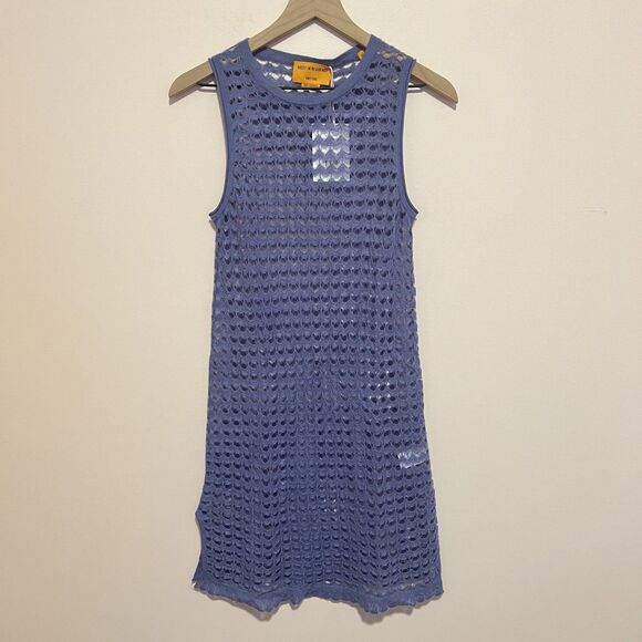 NWT Guest In Residence Gigi Hadid Seashell Tunic in Purple 100% Cashmere Medium - Picture 12 of 13